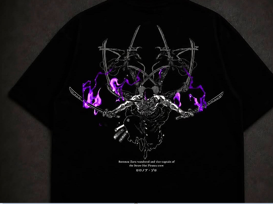 Zoro Santoryu Graphic Streetwear Tee